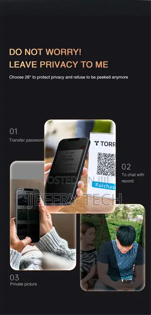 3PCS Privacy Screen Protector for iPhone 14 PRO MAX Anti-Spy
