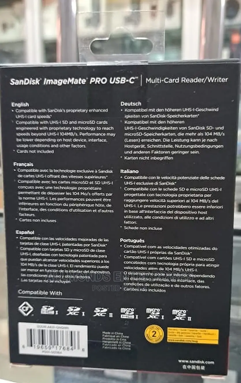 Sandisk Image Mate PRO Usb-C