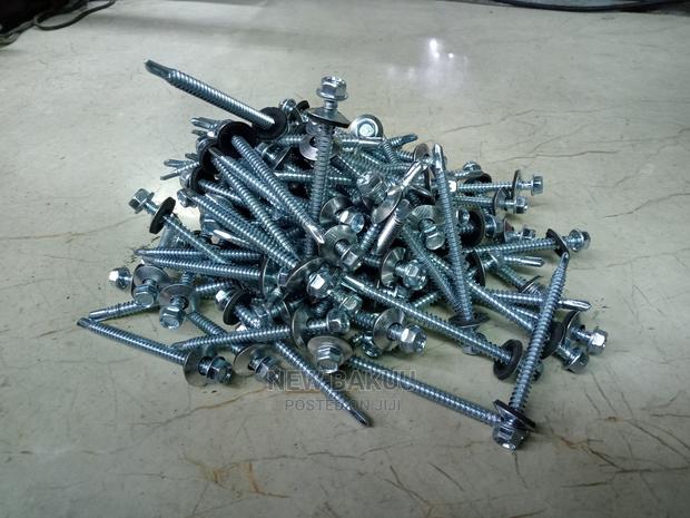 Self Drilling Tapping Screw With Hex Washer Head 5.5x75 - main view