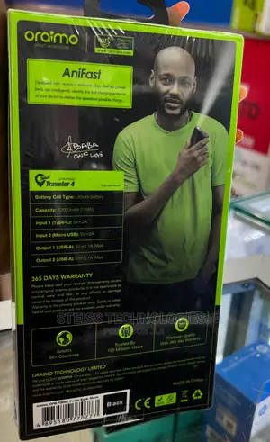 Oraimo 20000mah Anifast Powerbank.