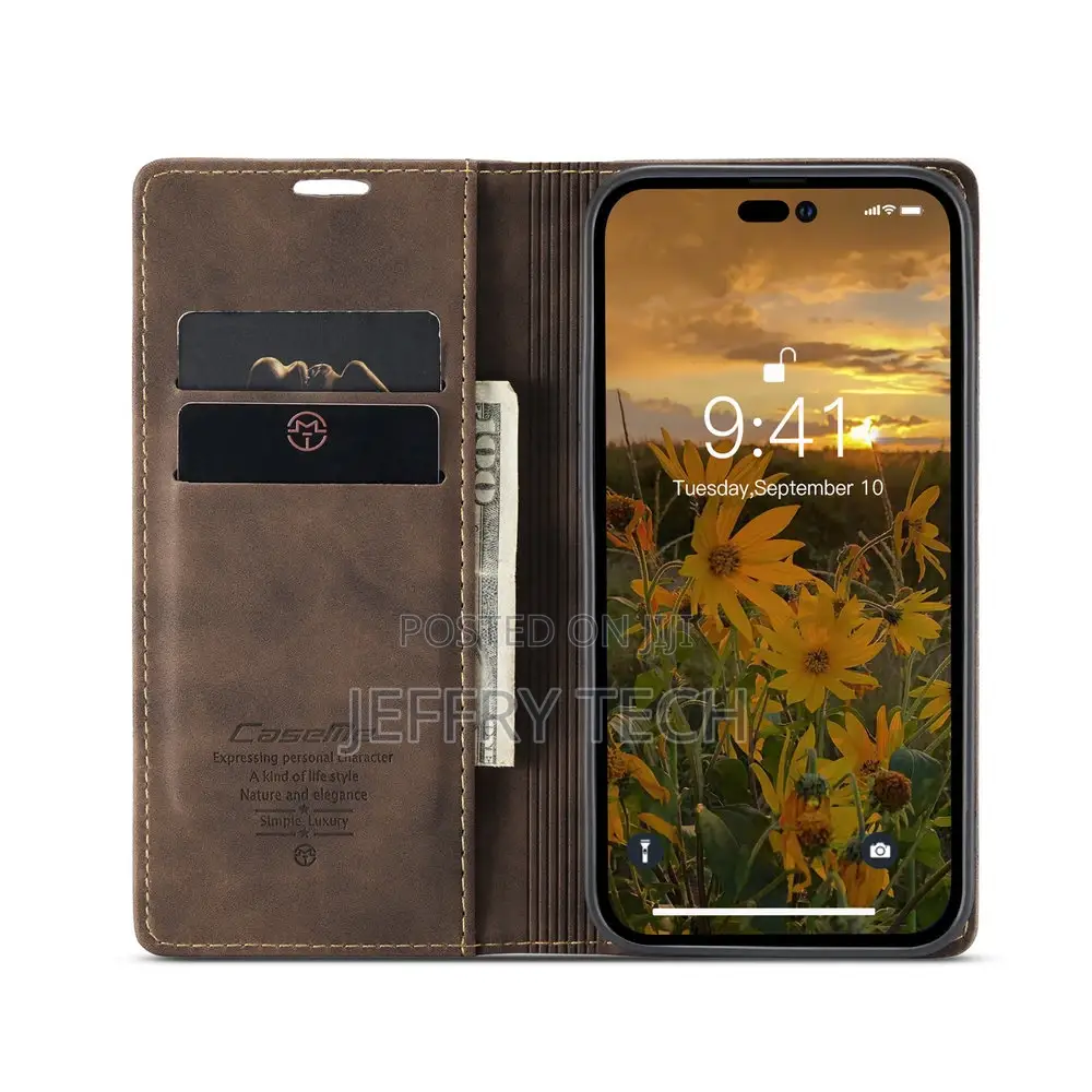 Caseme iPhone 14 Pro Max Folio Case (Brown)