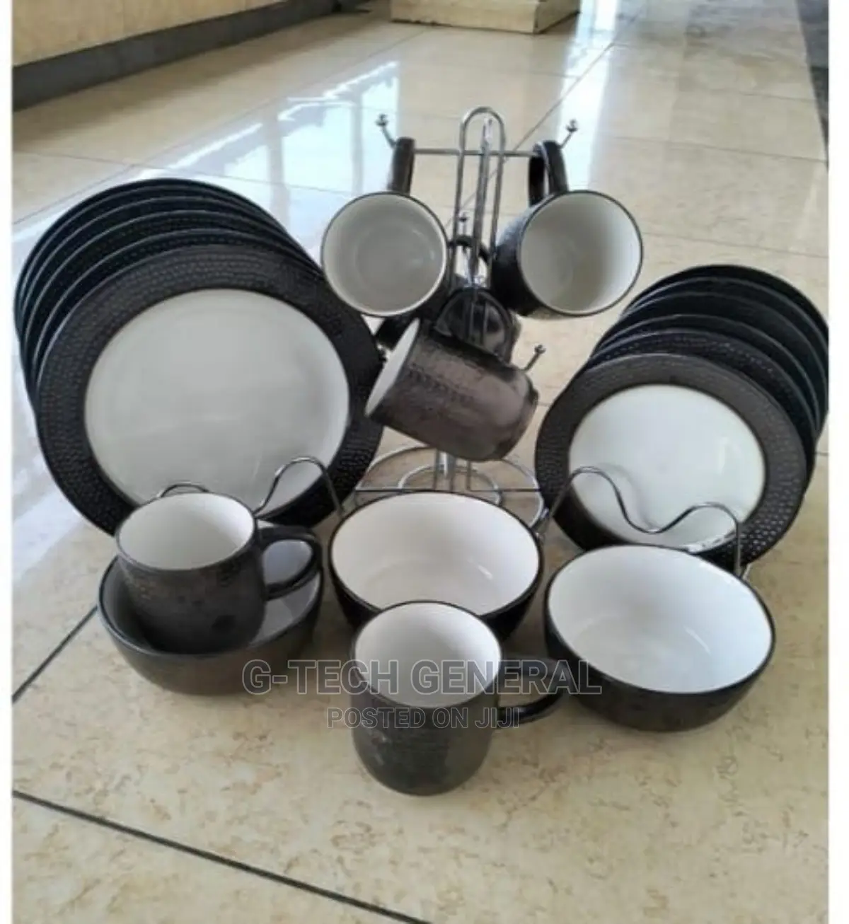 24pcs Dinner Set(Black)