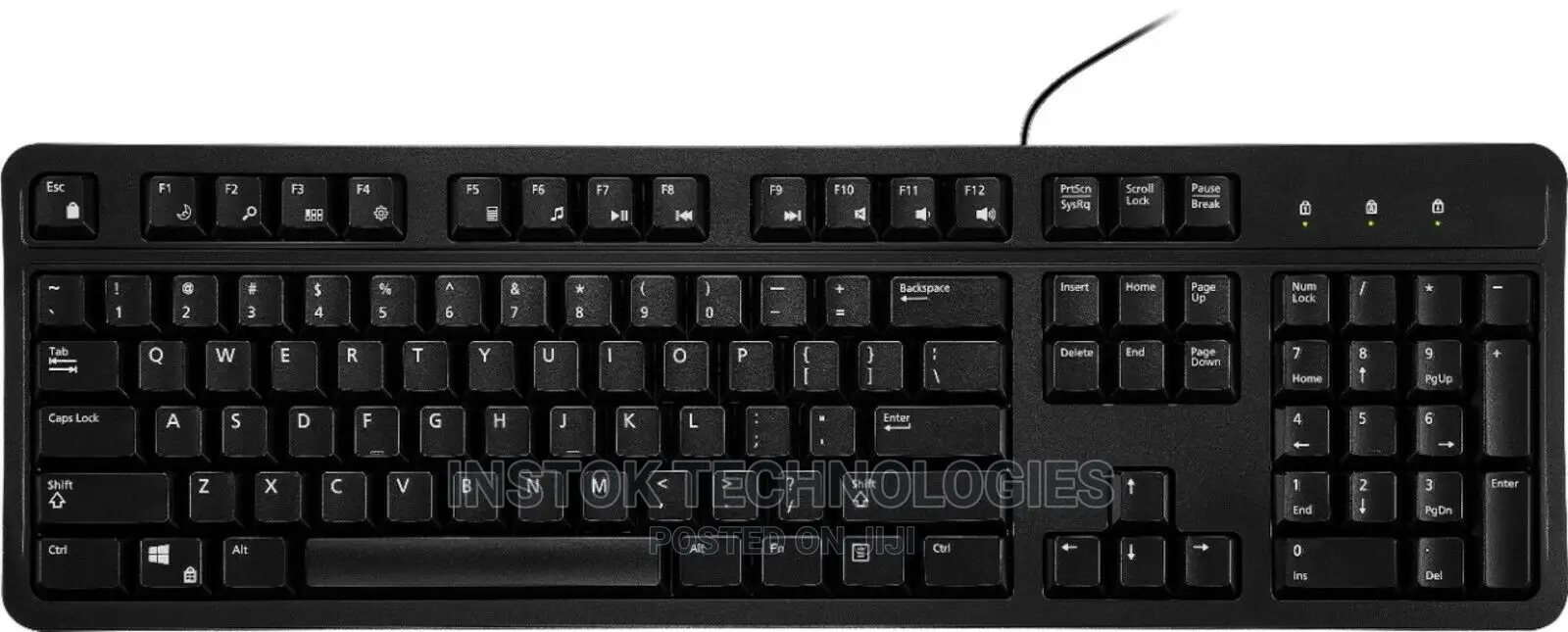 HP Wired USB Keyboard - Black