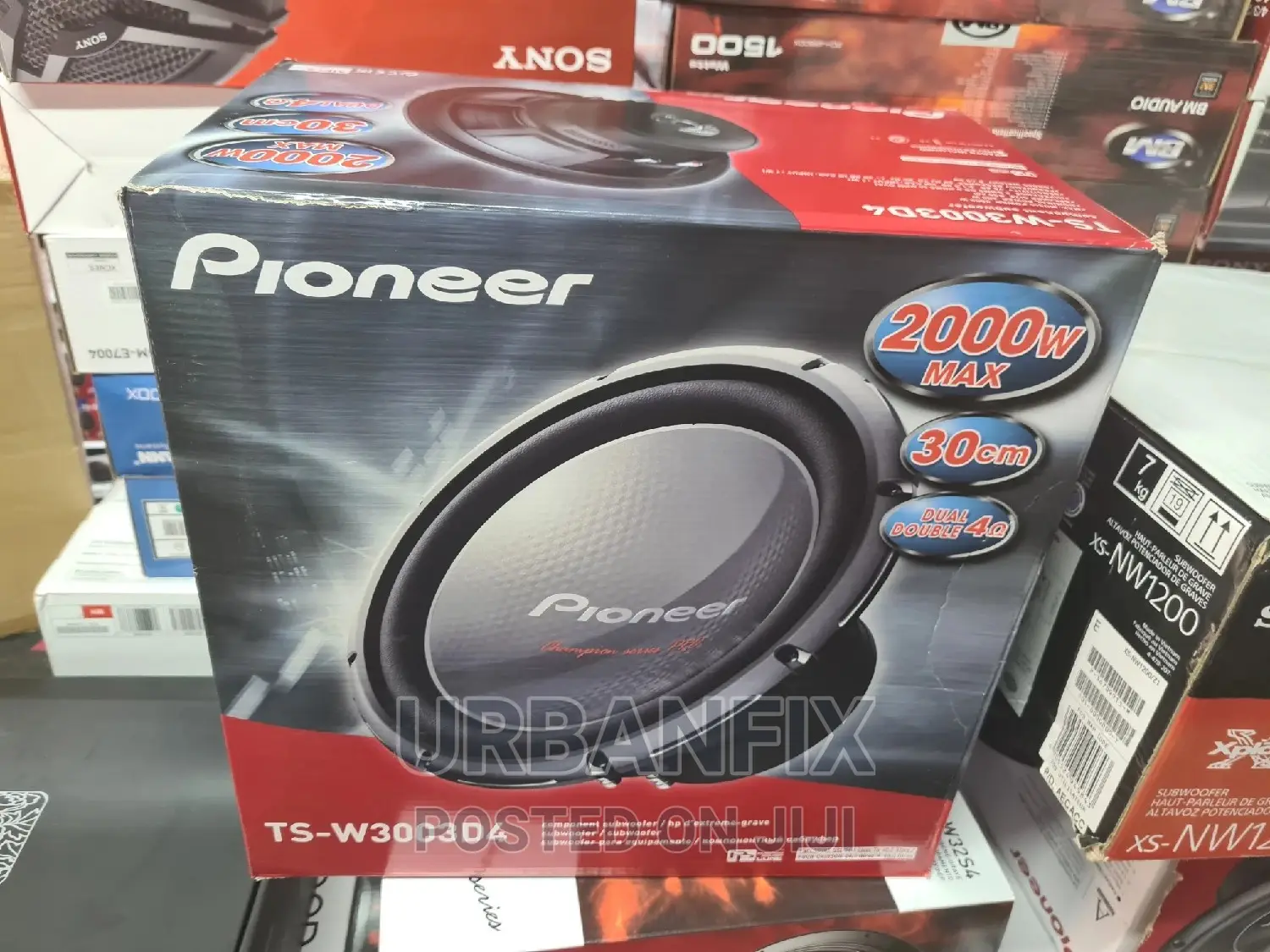 Pioneer 2000 Watts Ts-W3003d4 Bass Subwoofer