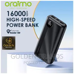 Oraimo Traveler Powerbank 16000mah High Capacity Dual Output