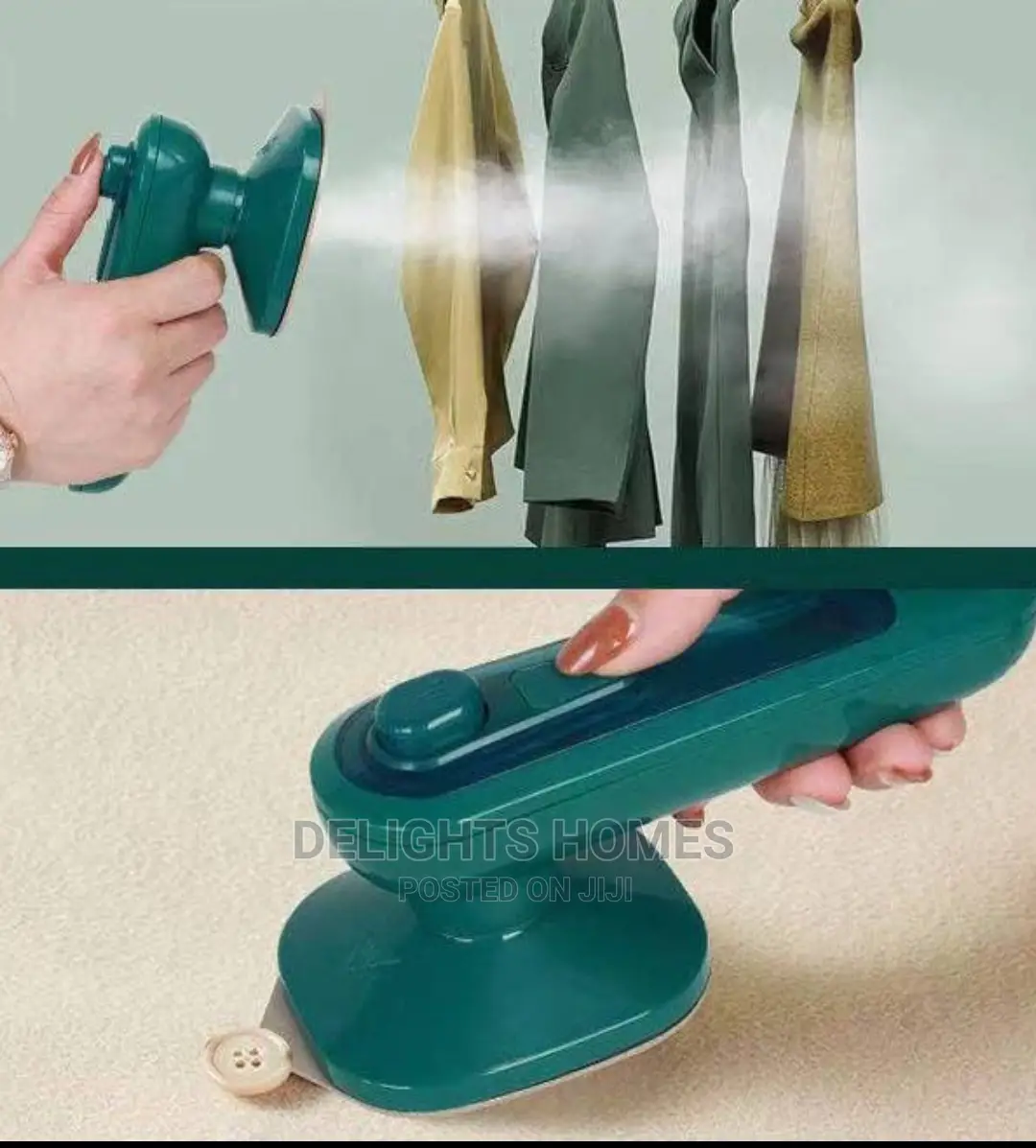 Nordic Green Elegant Iron Box With Spray Option