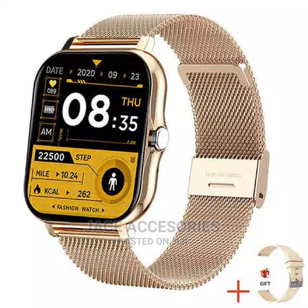 I7 Smart Watch With Stainless Steel Strap - thumbnail 3