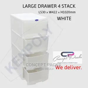 Large Drawer 4 Stack. Free Delivery Within Nairobi.