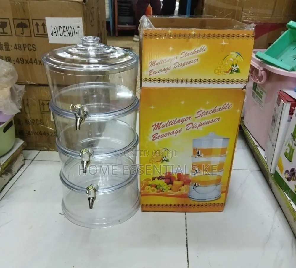Acrylic Juice Dispenser,3layer Each Compartment Holds 3ltrs