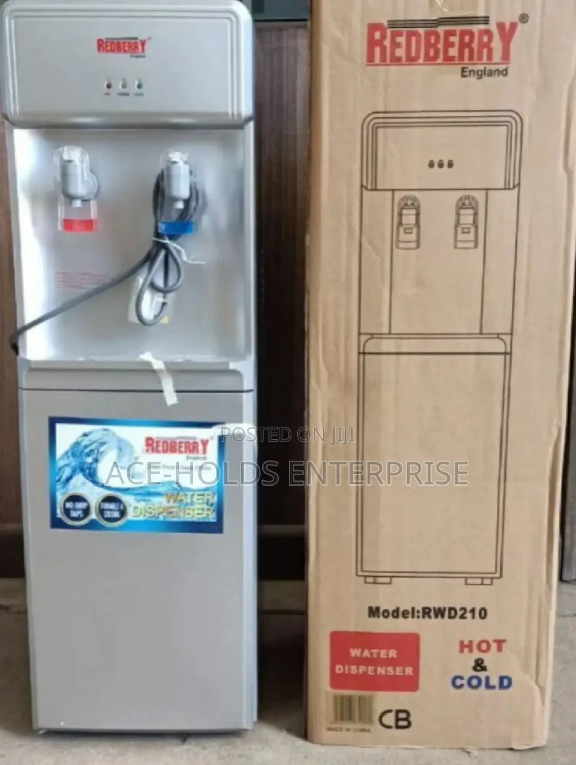 Redberry Hot and Cold Water Dispenser With Compressor