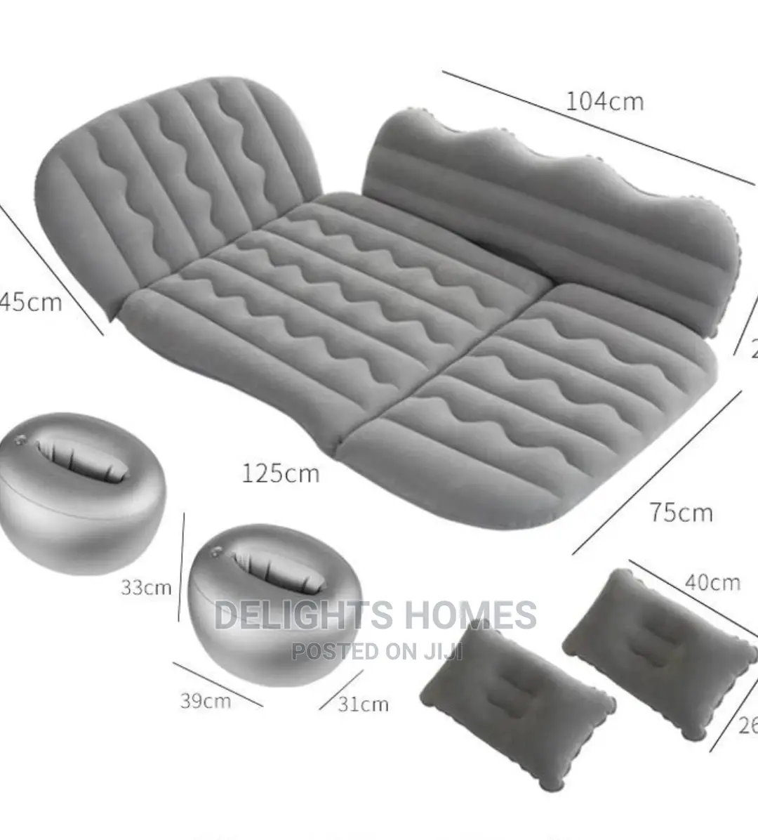 Inflatable Car Air Mattress With Electric Pump