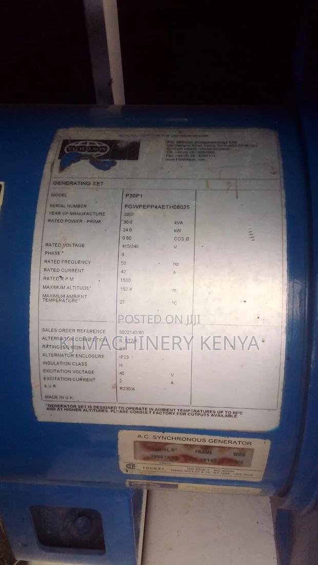 30kva Perkins Ex-Uk Generator - thumbnail 5