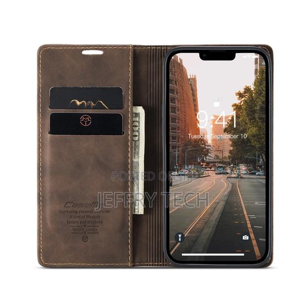 Caseme Bookcase for iPhone 14 Plus (Brown) - thumbnail 2
