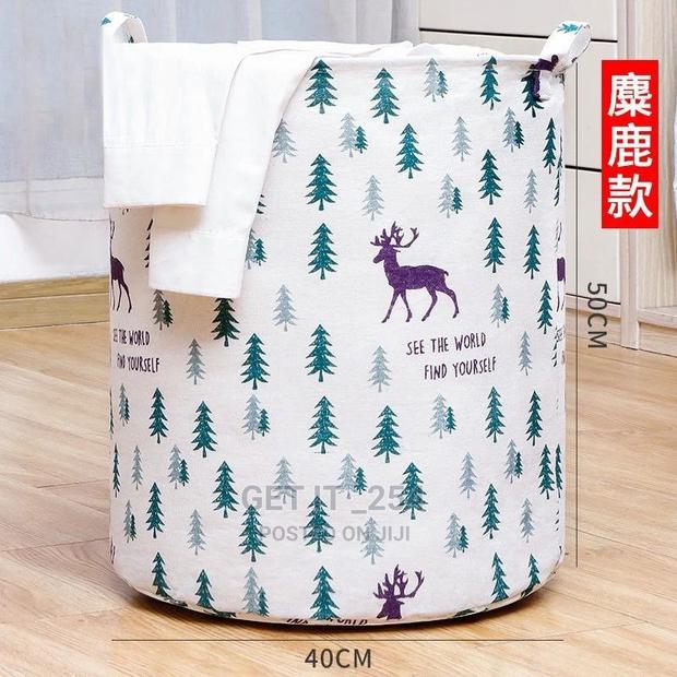 Canvas Design Laundry Basket - thumbnail 2
