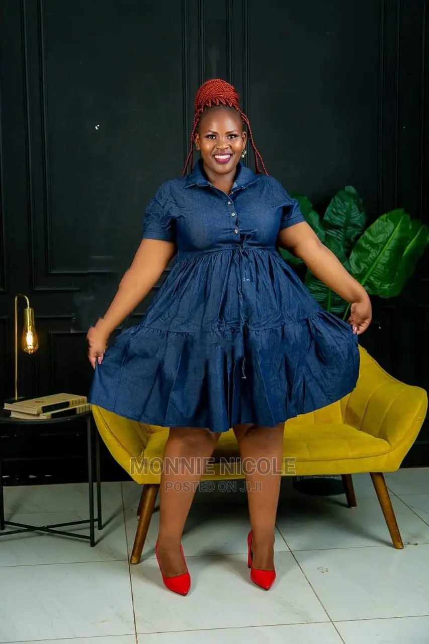 Fancy Denim Skater Dress