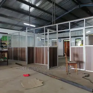 Aluminium and Glass and Mdf Board Office Partitioning