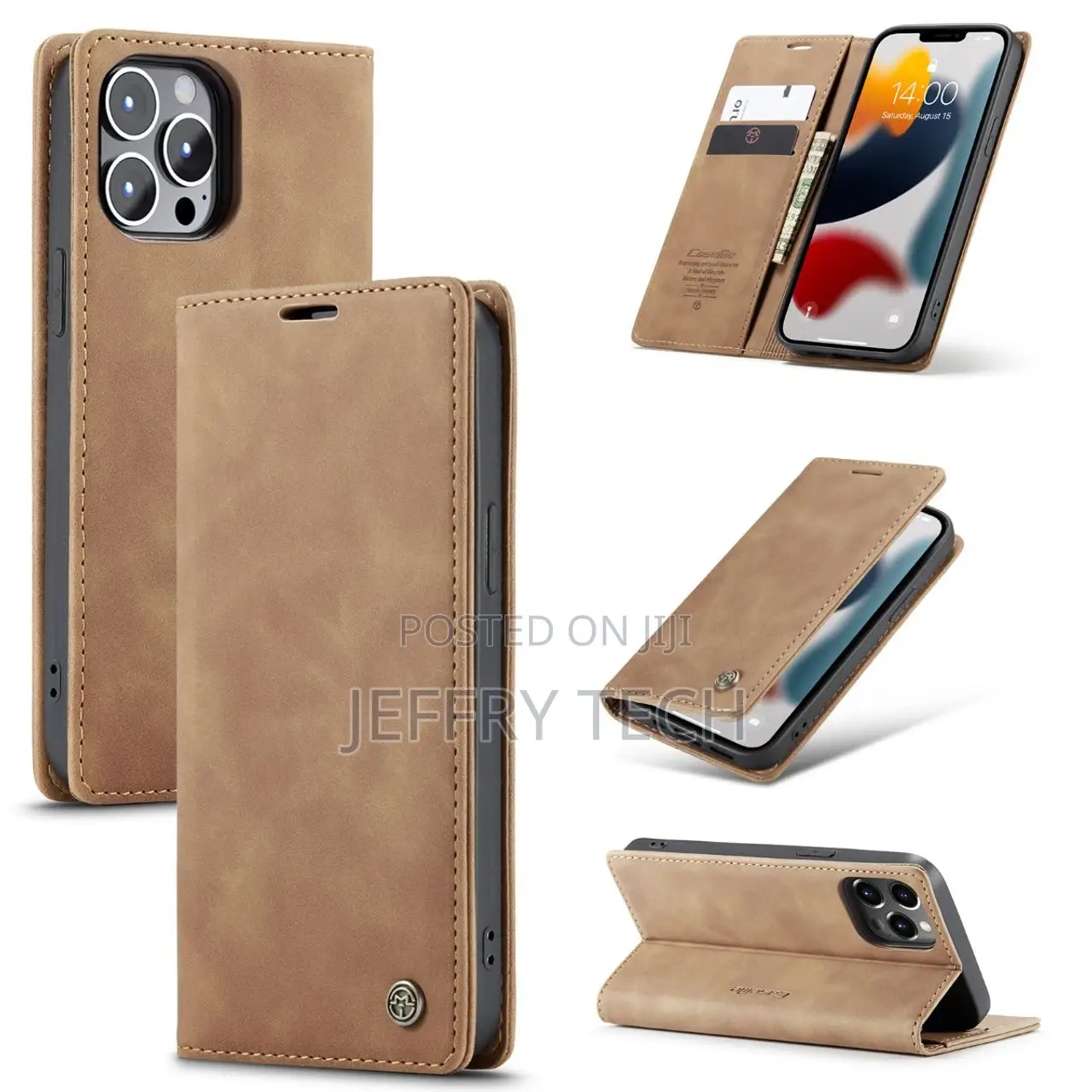 Compact Flip Quality Wallet Case Cover for iPhone 13 Pro Max