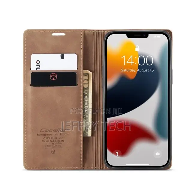 Compact Flip Quality Wallet Case Cover for iPhone 13 Pro Max
