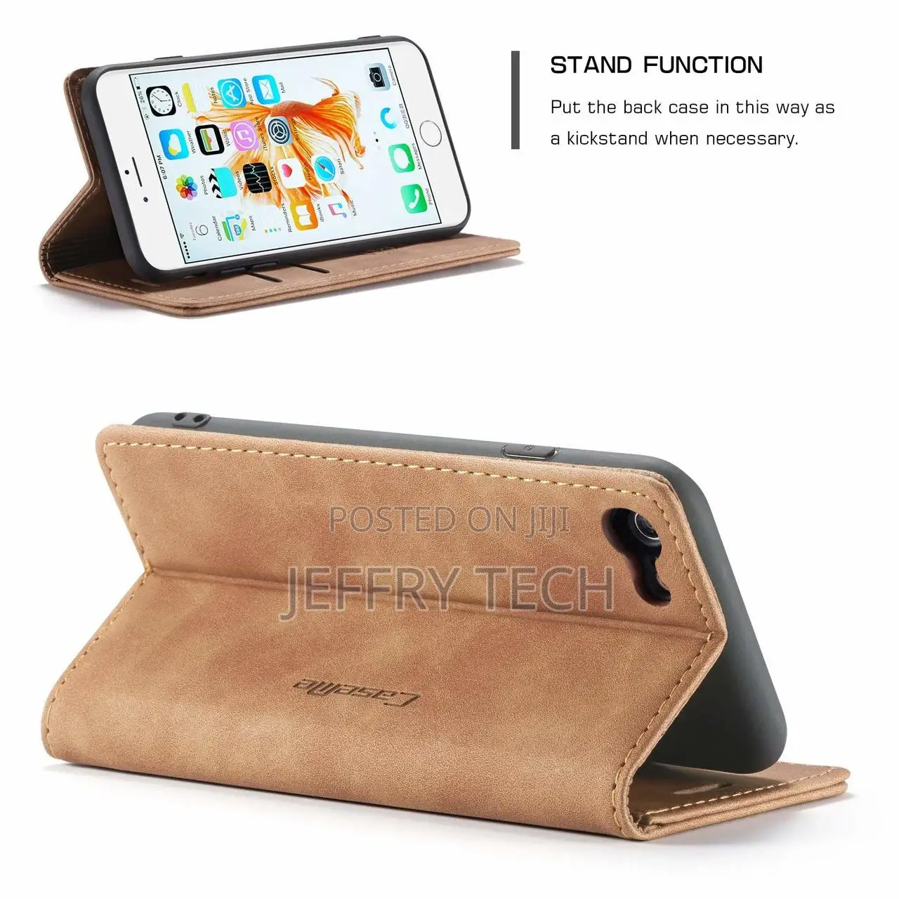 Brown iPhone 6 Plus / 7 Plus / 8 Plus Caseme Slim 2 Card Slo