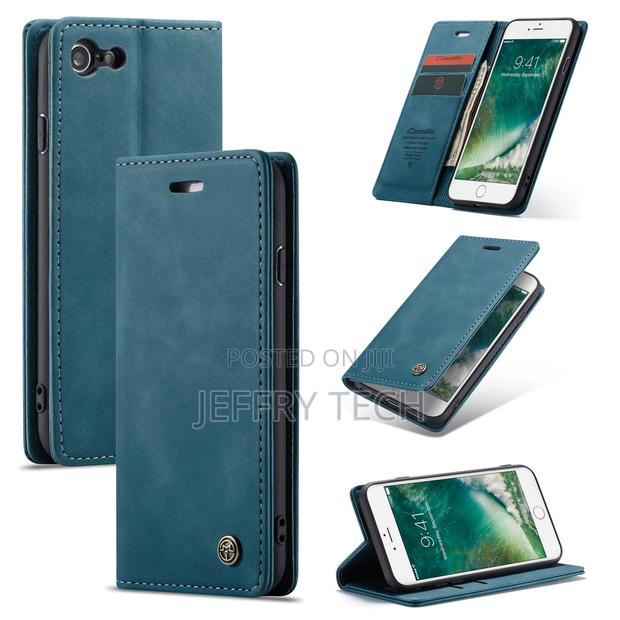 Blue iPhone 6 Plus / 7 Plus / 8 Plus Caseme Compact Flip Wal - main view