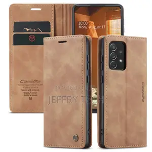 Brown Galaxy A73 5G Caseme Compact Flip Wallet Case