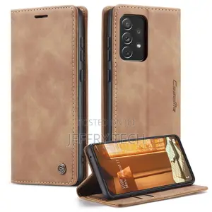 Brown Galaxy A73 5G Caseme Compact Flip Wallet Case