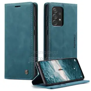 Blue Galaxy A73 5G Caseme Slim Soft Wallet Case Cover