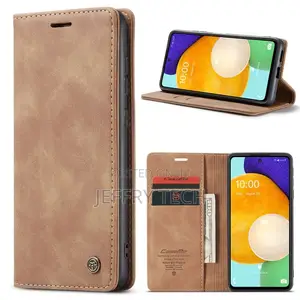 Brown Caseme Soft Matte Wallet Case for Galaxy A53 5G