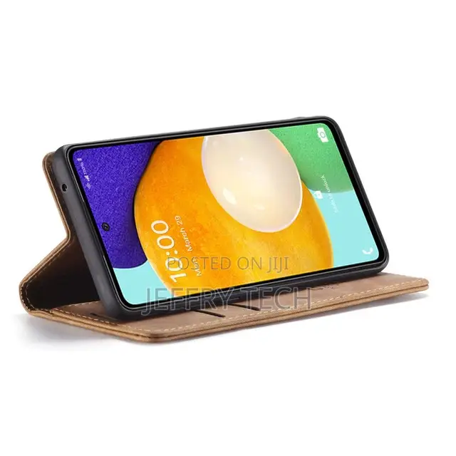 Brown Caseme Soft Matte Wallet Case for Galaxy A53 5G