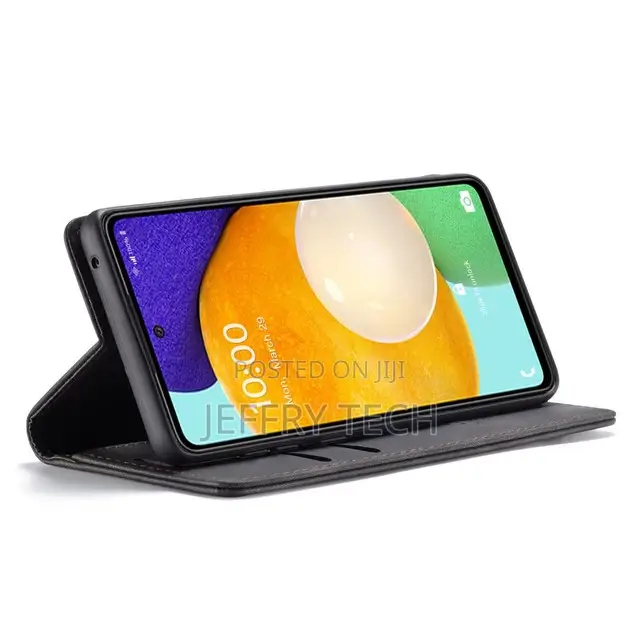 Black Galaxy A53 5G Caseme Compact Flip Magnetic Wallet Case