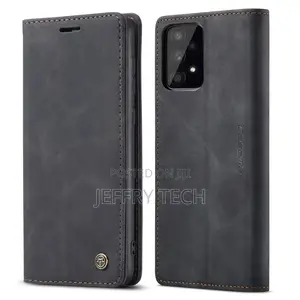 Black Galaxy A53 5G Caseme Compact Flip Magnetic Wallet Case