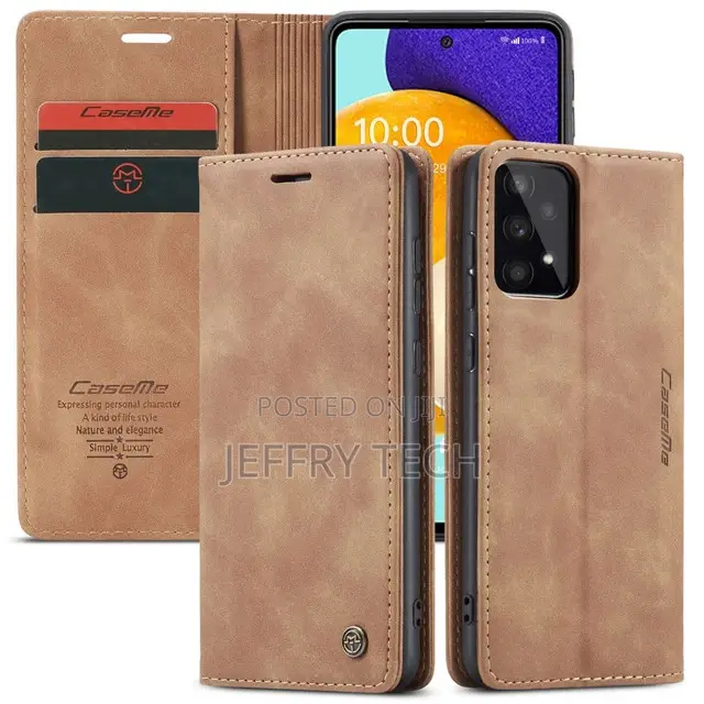 Brown Caseme Soft Quality Wallet Case for Galaxy A53 5G