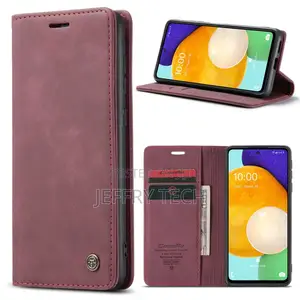 Wine Caseme Slim Soft Wallet Case Cover for Galaxy A53 5G