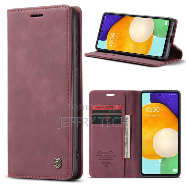 Wine Caseme Slim Soft Wallet Case Cover for Galaxy A53 5G - thumbnail 2