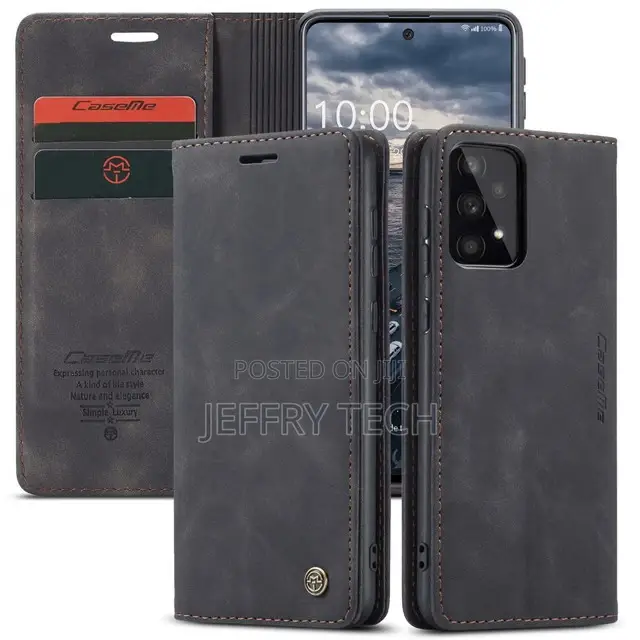 Black Galaxy A33 5G Caseme Slim 2 Card Slot Classy Wallet Ca