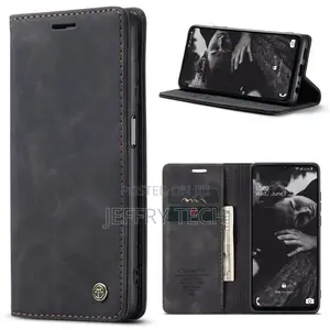 Black Galaxy A23 Caseme Compact Flip Wallet Case