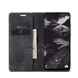 Black Galaxy A23 Caseme Compact Flip Wallet Case