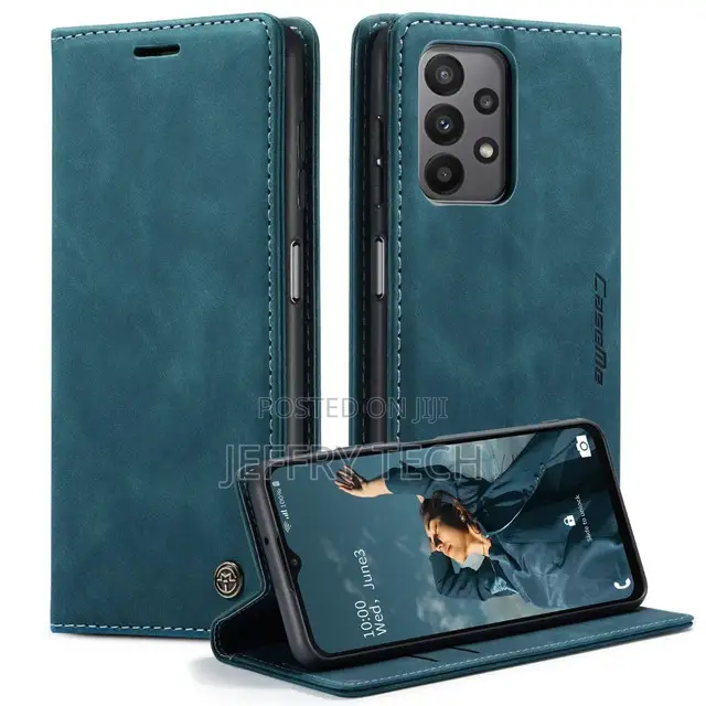 Blue Caseme Compact Flip Wallet Case for Galaxy A23