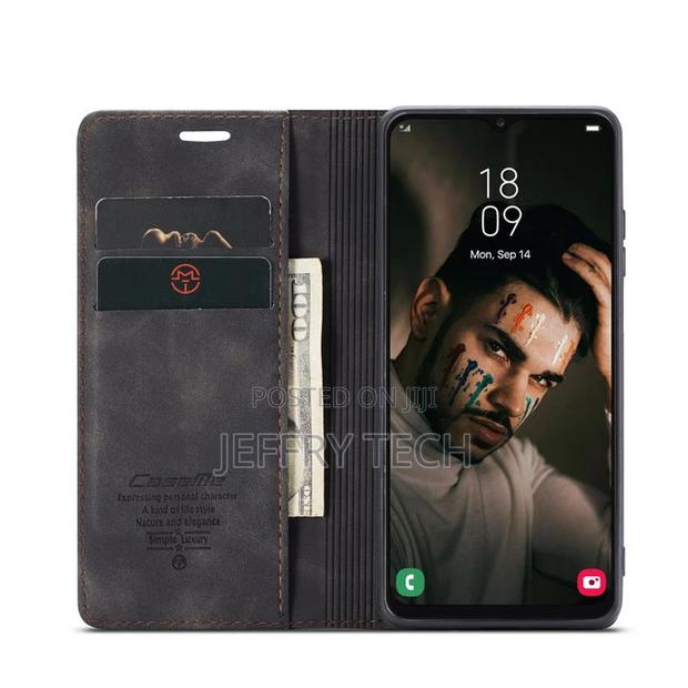 Black Galaxy A13 Caseme Compact Flip Wallet Case - thumbnail 3