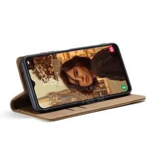 Brown Galaxy A13 Caseme Slim Quality 2 Card Slot Wallet Case