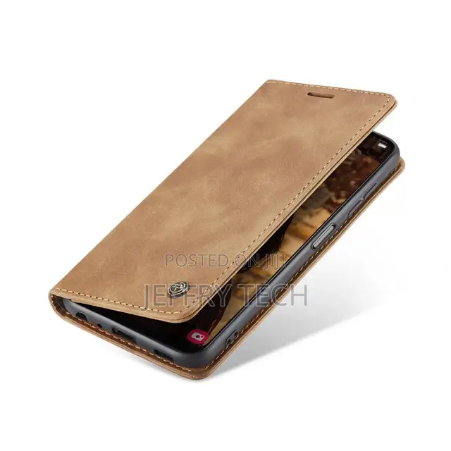 Brown Galaxy A13 Caseme Slim Quality 2 Card Slot Wallet Case