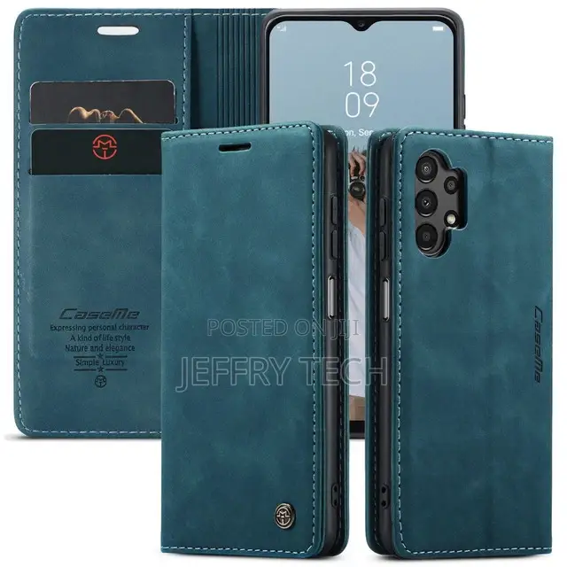 Blue Galaxy A13 Caseme Slim Soft Wallet Case Cover