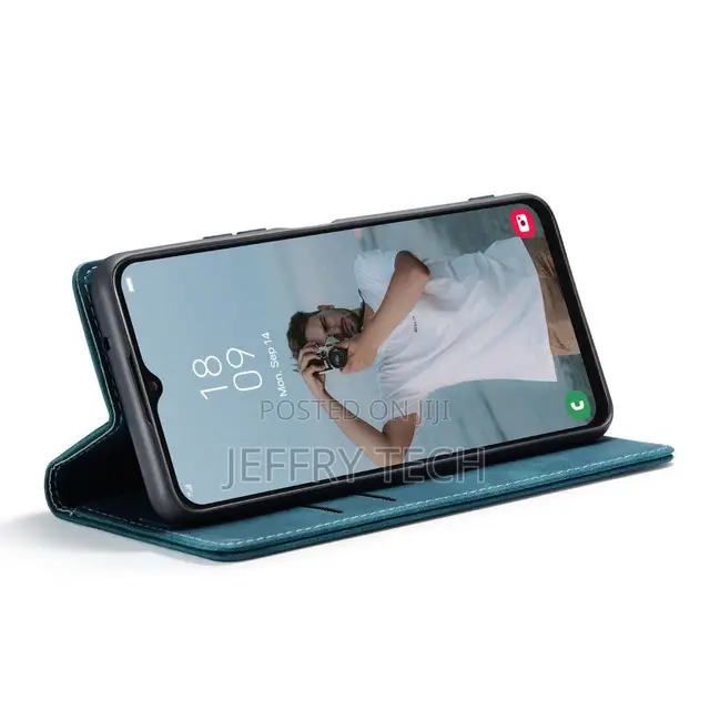 Blue Galaxy A13 Caseme Slim Soft Wallet Case Cover