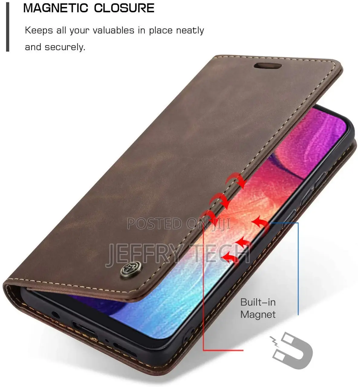 Cofee Caseme Compact Flip Wallet Case for Samsung Galaxy A70