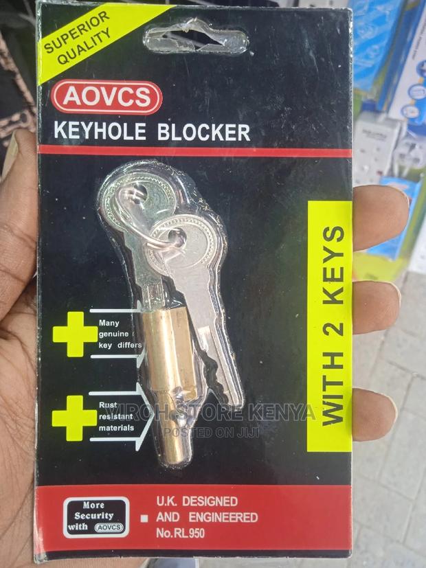 Anti-theft Antigen Keyhole Blocker Aovcs With Two Keys