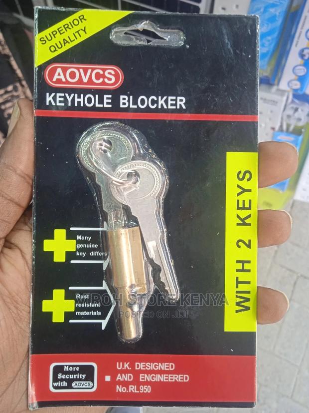 Anti-theft Antigen Keyhole Blocker Aovcs With Two Keys - thumbnail 2