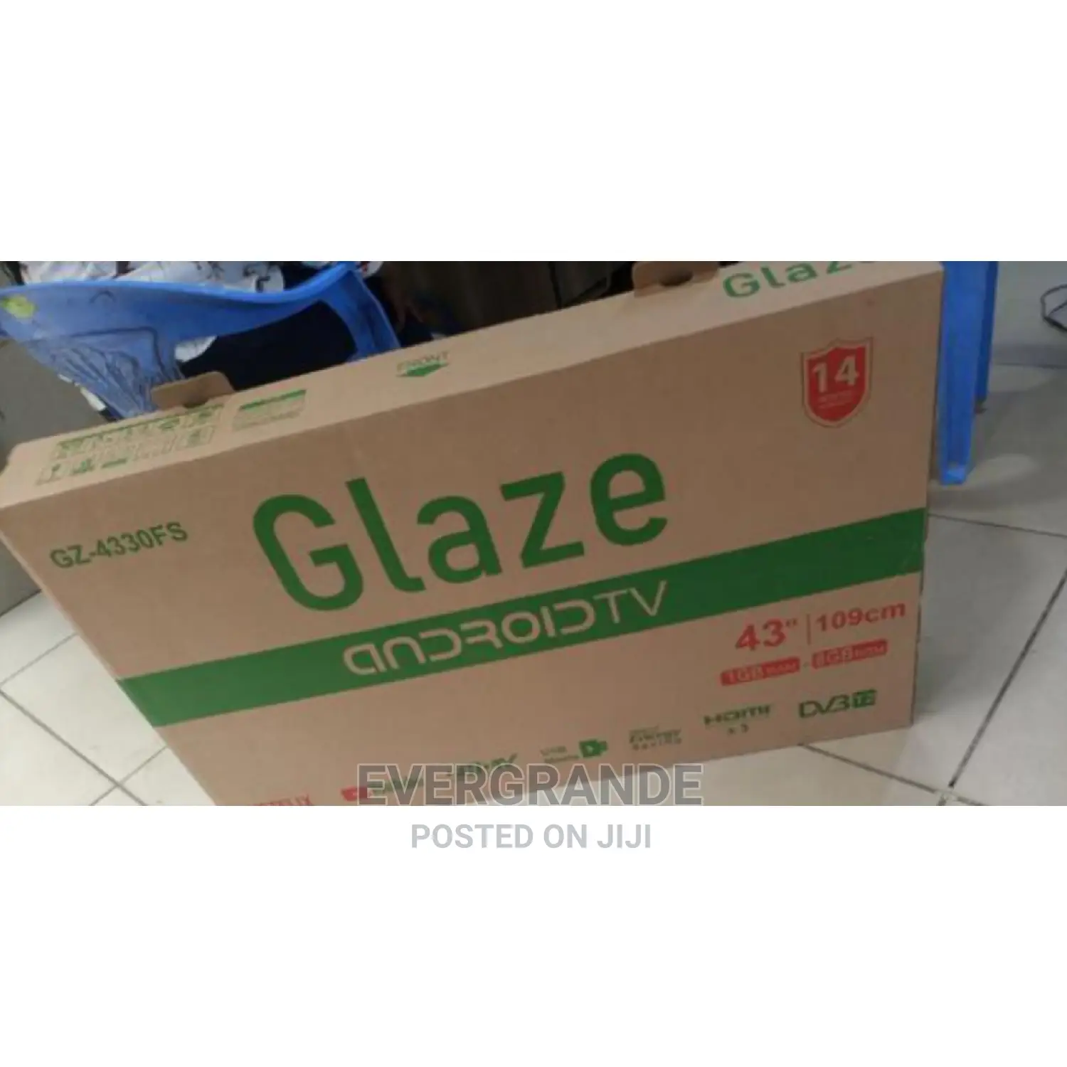 Unique 43 Inches Smart Android Glaze TV