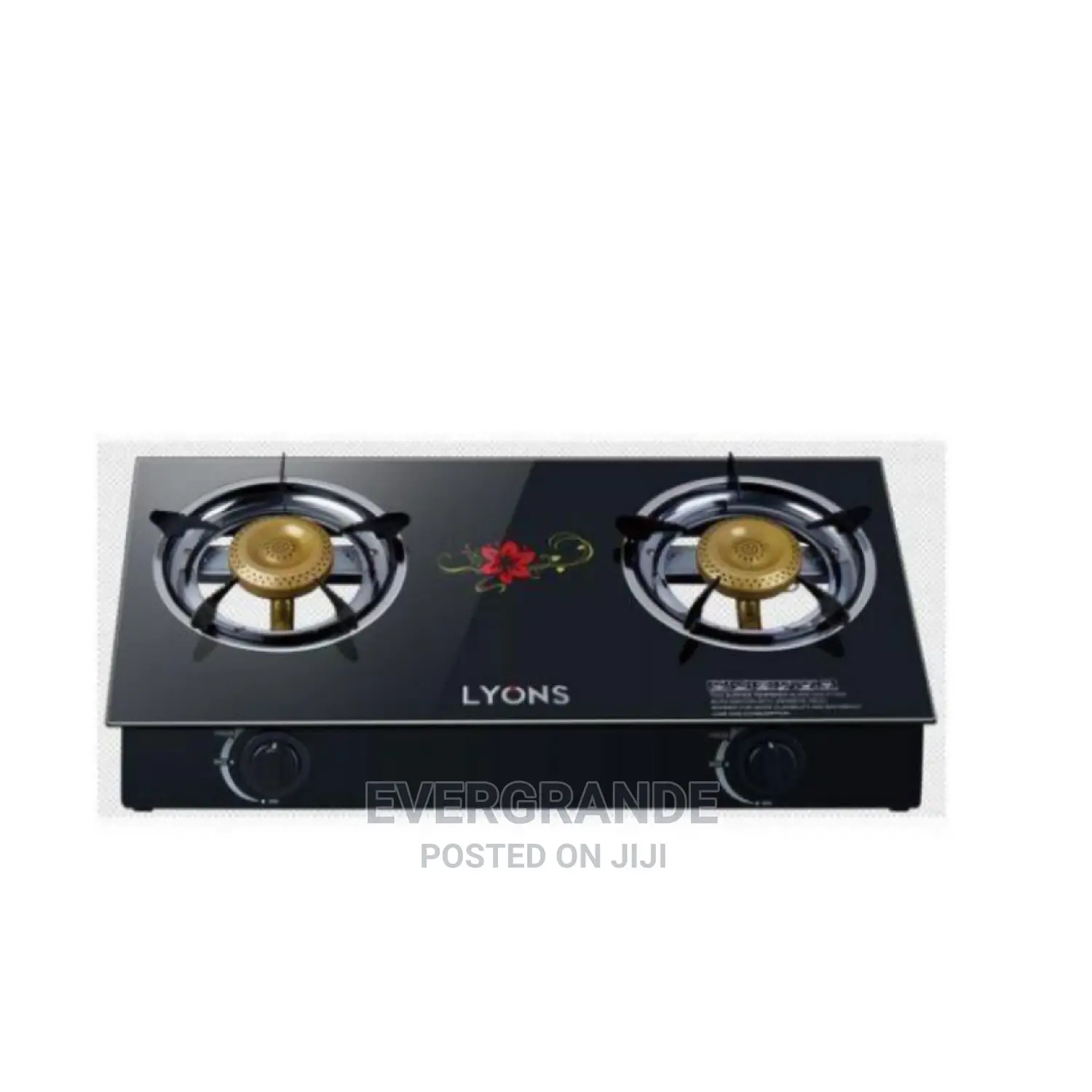 Glass Cooker Table Top 2 Burner Lyons