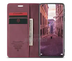 Caseme Xiaomi Mi 11 Retro Flip Leather Wallet Case Red