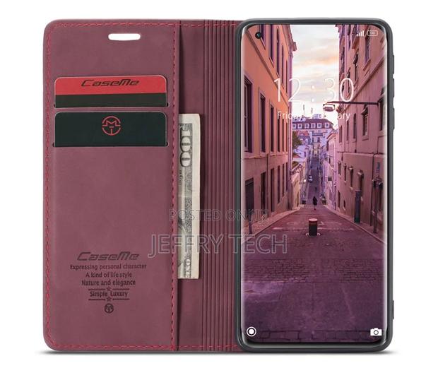 Caseme Xiaomi Mi 11 Retro Flip Leather Wallet Case Red